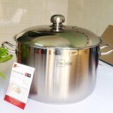 Nồi luộc gà inox 430 bếp từ 3 đáy Fivestar Standard 36cm nắp inox.tặng 1 vá canh inox