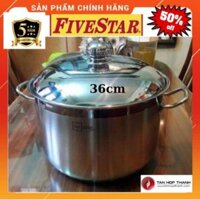 Nồi luộc gà inox 430 Fivestar 3 Đáy size 36cm dùng bếp từ