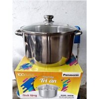 Nồi Luộc Gà inox 430 PANASONIC Cao Cấp 1 Đáy Nắp Kính 30cm - Bộ Nồi Luộc Gà inox 430 Bếp Từ 1 Đáy 30cm Nắp Kính