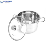 Nồi luộc gà Inox Fivestar 28cm nắp kính N28-3D