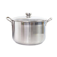 Nồi luộc gà Inox Fivestar 28cm nắp kính - chính hãng Tân Hợp Thành, BH 60 tháng