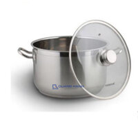 Nồi luộc gà Inox Fivestar 32cm nắp kính