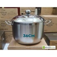 Nồi luộc gà, nồi hầm inox 3 đáy 36cm, Fivestar