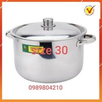 Nồi luộc gà nồi inox 30 cm,nồi inox đun từ,nồi to luộc gà,Nồi inox 12 lit Vietcook CHÍNH HÃNG
