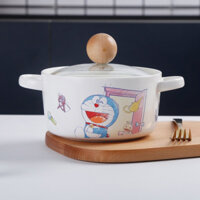 Nồi mì nắp kính,Âu sứ,thố đựng nắp thủy tinh