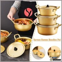 Nồi mì Ramen BENJMOORE, Lẩu súp dễ làm sạch bằng vàng, Tai đôi thương mại có nắp Nhôm Nồi nấu mì đa năng Nồi cảm ứng Gas