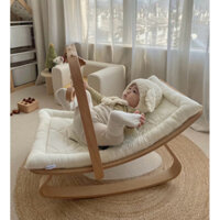 Nôi nằm bập bênh trẻ em cao cấp Baby Rocking Chair phong cách Hàn Quốc