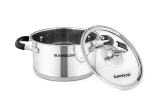 Nồi nấu ăn inox 3 đáy 24 cm Sunhouse SHG24324