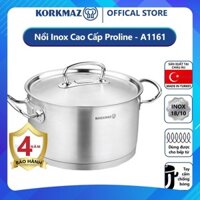 Nồi nấu bếp từ inox cao cấp Korkmaz Proline 3.8 lít - Ø20x12cm  - A1161