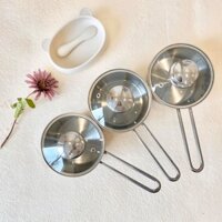Nồi nấu bột, cháo 3 đáy inox five star 12cm hàng loại 1 dày dặn, sáng bóng - Bibi Kids