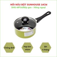Nồi nấu bột, nồi quấy cháo, quánh nấu bột chống dính Sunhouse cho bé dùng cho bếp gas, bếp hồng ngoại