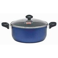 Nồi nấu canh, hầm chống dính Maxim 24cm Paris 12348 Red & Blue - Nhập khẩu Indonesia theo tiêu chuẩn Châu Âu