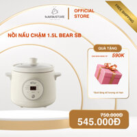 Nồi Nấu Chậm 1.5L BEAR SB-NNC15 Đa Năng Nấu Cháo, Hầm Nhanh, Nấu Chậm Trực Tiếp, Kho Thịt Kho Cá Giữ Ấm
