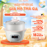 Nồi Nấu Chậm 1.6L Bear Nồi Nấu Cháo Chậm Hầm Cháo Nấu Cháo Chậm Chưng Yến Điện Cách Thuỷ Giữ Trọn Dinh Dưỡng SUBE002