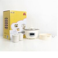 Nồi nấu chậm 1.6L Bear SUBE002 kèm 3 thố,  có lồng hấp BẢN QUỐC TẾ - Hàng chính hãng