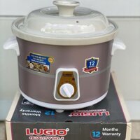Nồi nấu chậm 3,5 lít lòng sứ dày,3 chế độ điều chỉnh tự ngắt LUGIO,dùng kho cá ,hầm gà,hầm xương...