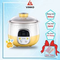 Nồi nấu chậm BEAR, nồi nấu cháo cho bé, ninh, hầm, cách thủy dung tích 0.8L chính hãng Bear bảo hành 18 tháng SUBE-001