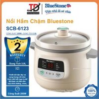 Nồi Nấu Chậm Bluestone SCB-6123, 3.0Lit -200W, Giữ Nguyên Chất Dinh Dưỡng , Hàng Chính Hãng