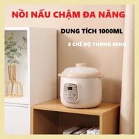 Nồi Nấu Chậm Đa Năng Lotor, 8 Chế Độ Thông Minh, Dung Tích 1000 ml, Nấu cháo , hầm gà, nấu chè đỗ đen