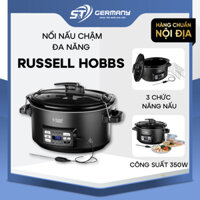 Nồi nấu chậm đa năng Russell Hobbs nội địa Đức 3in1 6,5L ,nồi nấu chậm cao cấp tiện dụng GST Electronic 270015