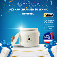 Nồi Nấu Chậm Điện Bennix BN-30SLC Lõi Sứ Hầm Cháo Cho Bé 8 Chức Năng, Hầm Gà, Kho Cá