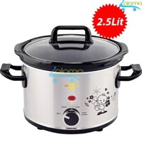 Nồi nấu chậm Hàn Quốc 2.5 lít BBcooker BS25 ⚡ Nồi nấu đa năng lõi sứ siêu dày nấu cháo hầm gà làm chè kho cá đa năng BBC