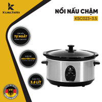 Nồi Nấu Chậm Kiểu Đức Nồi Kho Cá KUSCHELN - KSC023 3.5 Lít Niêu Sứ Hình Ovan, Công Tắc Tự Ngắt, Chống Cạn Nước