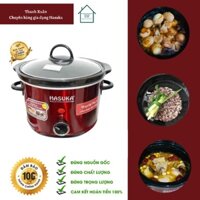 Nồi nấu chậm, nồi hầm HASUKA HSK118 dung tích 2,5L nhiều công dụng nấu món kho, nấu cháo, món hầm bảo hành 12 tháng