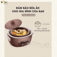 Nồi Nấu Chậm Thố Đất Tử Sa 2,5L DDZ-C25R6