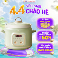 Nồi Nấu Chậm Trực Tiếp BEAR 2L Đa Năng, Nồi Áp Suất Hầm Kho Cá Kho Thịt, Nồi Nấu Cháo Chậm B-SB-NNC20