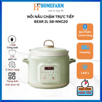 Nồi Nấu Chậm Trực Tiếp BEAR 2L SB-NNC20 Đa Năng Kho Cá Kho Thịt Nồi Áp Suất Hầm Giữ Ấm- BH 18 Tháng Hàng Chính Hãng