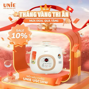 Nồi nấu chậm Unie USC10W, 1L