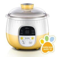 Nồi nấu cháo chậm cho bé ăn dặm Bear SUBE001  có lồng hấp, Nồi hầm cháo chậm , ninh, ủ chào, chưng yến - Hàng chính hãng - 0.8L quốc tế vàng