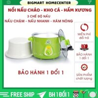 Nồi Nấu Cháo Cho Bé ⭐️Bảo Hành⭐️ Nồi Kho Cá Bằng Điện Đa Năng Lõi Sứ 3 Chế Độ