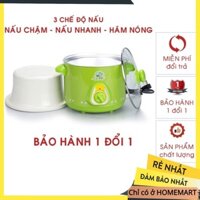 Nồi Nấu Cháo Cho Bé ⭐️FREESHIP⭐️ Nồi Kho Cá Bằng Điện Đa Năng Lõi Sứ - Homemart94