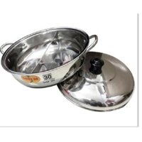 Nồi Nấu Lẩu 2 Ngăn Thành Đô size 30cm --32cm Nồi lẩu inox 304 - 30cm-32cm [LoanNguyên Boutique]