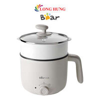 Nồi nấu lẩu đa năng Bear DRG-C12K1 - Hàng chính hãng - Nhựa ABS cao cấp cách nhiệt 3 lớp chống bỏng lòng nồi chống dính nắp vung được làm bằng kính cường lực chịu nhiệt