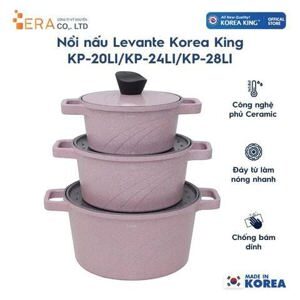 Nồi nấu Levante đáy từ Korea King KP-28LI
