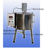 Nồi nấu mỹ phẩm 15 lít, nồi khuấy trộn mỹ phẩm, nồi gia nhiệt mỹ phẩm có cánh khuấy trộn, nồi nấu mỹ phẩm 15 lít