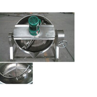 Nồi nấu mỹ phẩm, nồi nấu tương ớt, nồi nấu nguyên liệu có khuấy trộn, nồi nấu nước sốt, nồi nấu sốt tôm,sa tế tôm100 lít