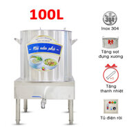 Nồi nấu phở 100 lít tủ điện rời