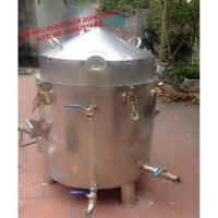 Nồi Nấu Rượu Bằng Điện 10 Kg Gạo Inox Toàn Bộ VinSun- Nồi Chưng Cất Rượu- Nồi Hơi Hương Liệu Dùng Điện