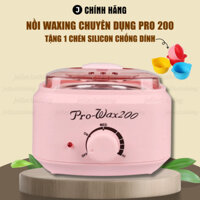 Nồi nấu sáp wax lông cao cấp pro 200 tặng chén silicon chống dính