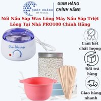 Nồi Nấu Sáp Wax Lông Máy Nấu Sáp Triệt Lông Tại Nhà PRO100 Chính Hãng