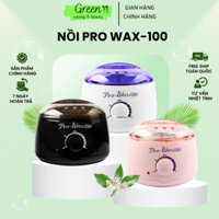 Nồi Nấu Sáp Wax Lông Pro 100 Cao Cấp GREEN WAXING , chuyên dụng đun  sáp triệt lông nách , bikini, râu ,mép