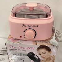 Nồi nấu sáp wax lông Pro 200 cao cấp 2021 + tặng kèm que gỗ to