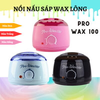 Nồi nấu sáp wax lông PRO - WAX 100 cao cấp dùng triệt lông tại nhà + tặng kèm que gỗ