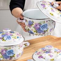 Nồi Nấu Súp Tráng Men Chống Dính Tiện Dụng Cho Gia Đình