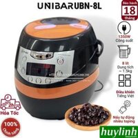 Nồi nấu trân châu tự động đa năng Unibar UBN-8L - 8 lít 1.5 kg trân châu - Hàng chính hãng