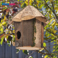 Nơi nghỉ ngơi nhà chim bằng gỗ để trang trí chim Mini thủ công cho gia đình